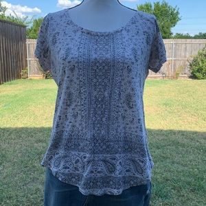 Lucky Brand-Paisley Tee